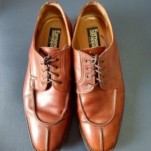 Brown Leather Shoes Italy Made Size 43（sold)